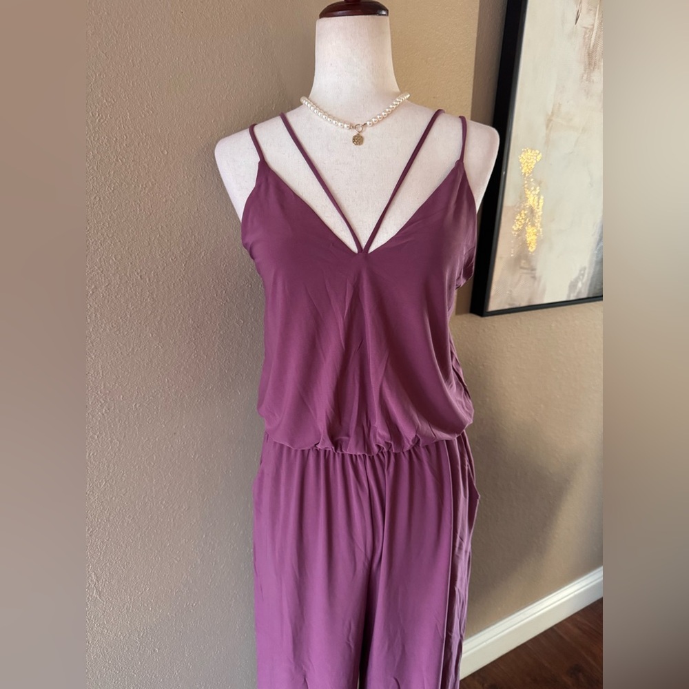 Stylish Purple Sleeveless Jumpsuit - Picture 8 of 10